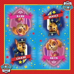 Салфетки Щенячий патруль, 33 х 33 см, 20 штук  (Росмэн, 31177ros)