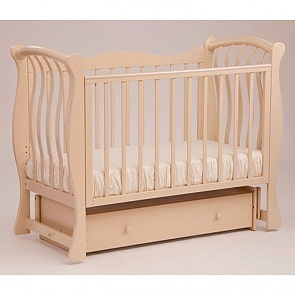 Кровать детская Лель БИ 07 Ландыш маятник универсальный, слоновая кость (Лель, LIEL-БИ 07_слоновая кость)