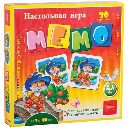 Настольная игра Мемо, 36 карточек - Сказки 