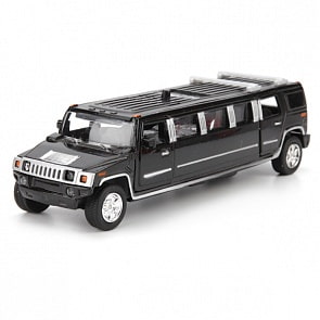 Инерционная машина металлическая Лимузин, свет-звук 1:43 (Технопарк, SL-971-Sb)