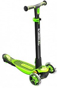Самокат Yvolution Y Glider XL Deluxe, черно-зеленый (Yvolution, 100892)