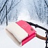 Муфта меховая для коляски Nuovita Islanda Bianco Rosa/Розовый  - миниатюра №3