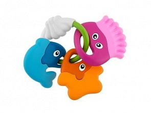 Погремушка с прорезывателем «Морские животные» (Chicco, 59560st)