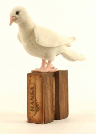 Мягкая игрушка – Белый голубь, 20 см 