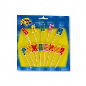 Свечи для торта на пиках - С Днем Рождения (Веселая затея, 1502-1714)