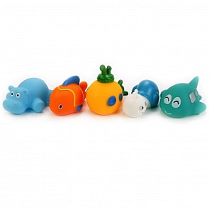 Игрушка для ванной - 5 водных обитателей в сетке (Играем вместе, В1580626sim)