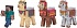 Набор фигурок из серии Minecraft - Steve with Llama caravan, 8 см.  - миниатюра №1