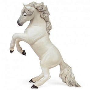 Игровая фигурка – Лошадь белая на дыбах (Papo, 51521_papo)