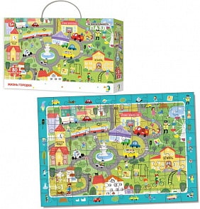 Пазл на внимательность - Жизнь городка (Dodo, R300135)