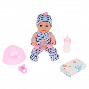 Интерактивный пупс – Танечка, 25 см, пьет, писает, закрывает глазки, 50 звуков (Карапуз, Y25DP-NN-RU_19)