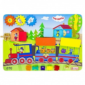 Бизиборд Три кота – Паровозик (Алатойс, ББ102)