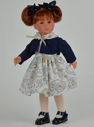 Кукла Нелли в синем болеро, 43 см. 