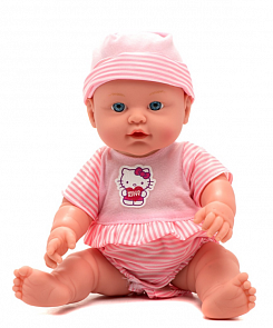 Интерактивный пупс Хеллоу Китти, 30 см., 4 функции, пьет, писает, плачет (Карапуз, W21309A-HELLO KITTYsim)