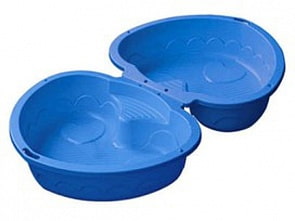 Двойная песочница-бассейн 435 - Сердечко, голубой (PalPlay, 00000001380)