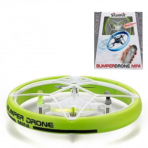 Flybotic. Радиоуправляемая игрушка - Мини Бампер Дрон, зеленый, свет (Silverlit, 84820-2)