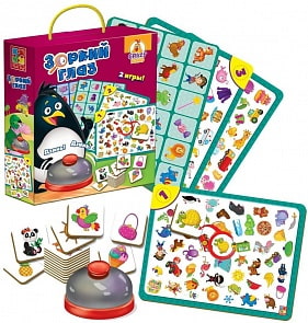 Настольная игра со звонком - Зоркий глаз (Vladi Toys, VT8010-01)