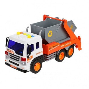 Машина инерционная Мусоровоз, свет, звук (Наша Игрушка, WY340B)
