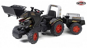 Педальный трактор-экскаватор с прицепом (Falk, 1075M)