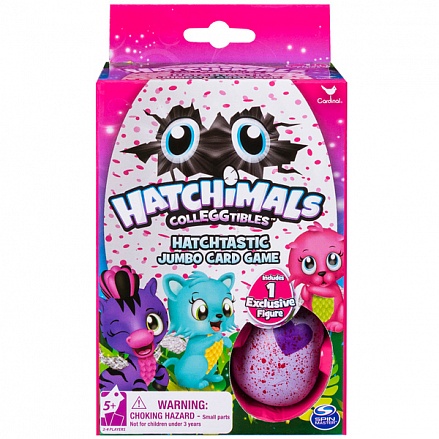 Настольная игра Hatchimals – Джамбо, игровые карты и коллекционная фигурка 