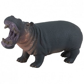 Фигурка мягконабивная - Бегемот со звуком, 28-30 см. (Игрики ZOO, TAV023_3)