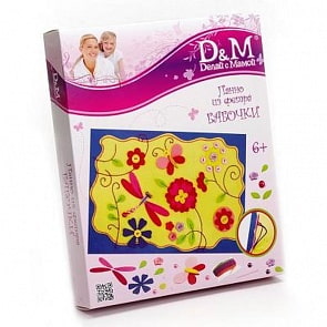 Набор для вышивания панно из фетра «Бабочки» (Docha&Mama, 48113)
