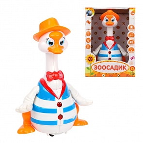 Гусь из серии Зоосадик с русским озвучиванием, свет (Наша игрушка, HX28638)