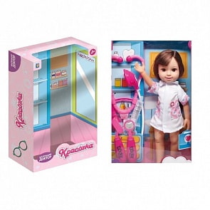 Кукла из серии Красотка - Маленький Доктор, брюнетка с аксессуарами (1toy, Т10283)