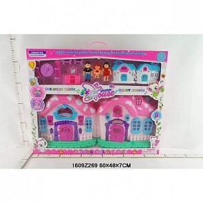 Дом для кукол Dream House с мебелью и фигурками, свет и звук (Shantou, 1609Z269sim)