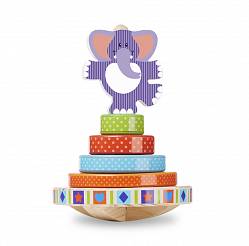 Первые навыки – Пирамидка - Слоник (Melissa&Doug, 30127_md) - миниатюра