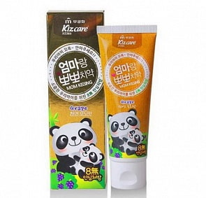 Детская гелевая зубная паста со вкусом красного винограда - Kizcare Kiss mom, 80 мл (Mukunghwa, 901871)