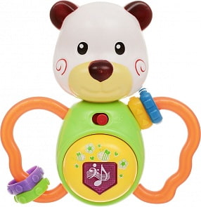 Музыкальная погремушка Мишка с песенками, свет (Умка, B885520-R)