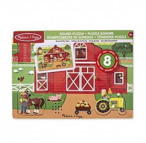 Пазл со звуком - Вокруг фермы, 8 элементов (Melissa & Doug, 42800M_md)