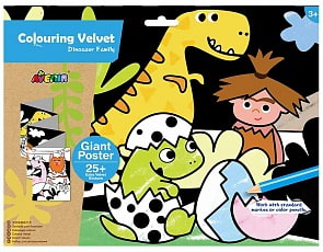 Бархатные раскраски - Динозавры (Avenir, CH191695)