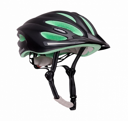 Шлем, черно-зеленый, размер S 52-55 