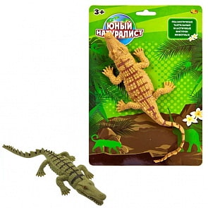 Юный натуралист. Животные - Крокодил, термопластичная резина (ABtoys,  PT-01183)