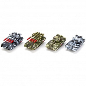 Модель металлическая - Военная техника, 7,5 см (Технопарк, SB-16-71C+T90-CDU) (ассортимент)