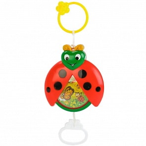Заводная озвученная погремушка - Божья коровка (Умка, ZY346489-R)