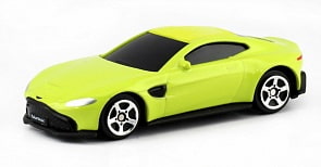 Металлическая машина - Aston Martin Vantage 2018, 1:64, желтый (RMZ City, 344036S-YL)