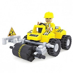 Конструктор Городские строители. Дорожный мини каток, 54 детали (Ausini, 29202)