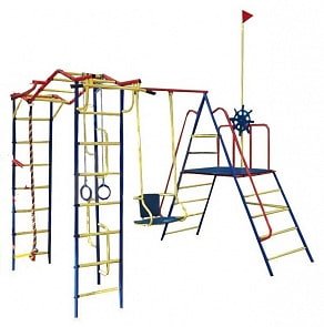 Детский спортивный комплекс Пионер-дачный Юнга ТК-2, с металлическими качелями (Пионер, СГ000002358)