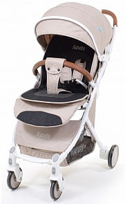 Прогулочная коляска Nuovita Giro, цвет бежевый, шасси белый (Nuovita, D289_708)