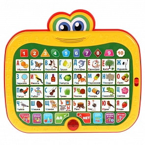 Обучающий планшетик со светом М.А. Жукова 300 слогов и звуков 100 вопросов (Умка, HT849-R1)