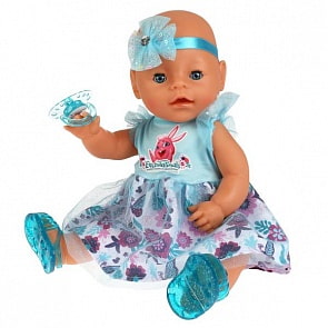 Пупс Бри Кроля 40 см озвученный Энчантималс пьет писает плачет 40 фраз и песен 4 аксессуара (Карапуз, Y40BB-DPC-BUNNY-EN-RU)