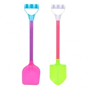 Песочный набор с 2 лопатками 46 см, разные цвета (Наша Игрушка, 699-8) (ассортимент)