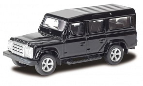 Металлическая машина - Land Rover Defender, 1:64, черный (RMZ City, 344010-BLK)