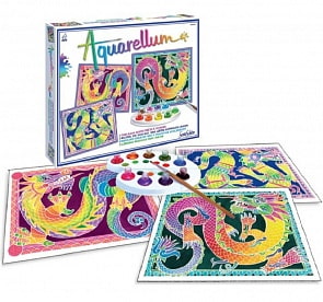 Акварельная раскраска - Драконы (Sentosphere, 6130)