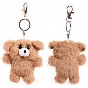 Игрушка мягкая из серии Флэтси Мини - Щенок с подвесом, 9,5 см (Abtoys, M5077)