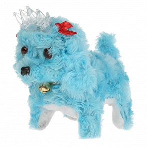 Собака с короной, свет + звук, разные цвета (E473-H01029) (ассортимент)