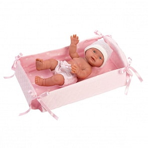 Кукла Бебита в кроватке, 26 см (Llorens Juan, L 26300)