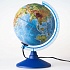Глобус Земли, физико-политический, рельефный с подсветкой, D-250 мм  - миниатюра №1